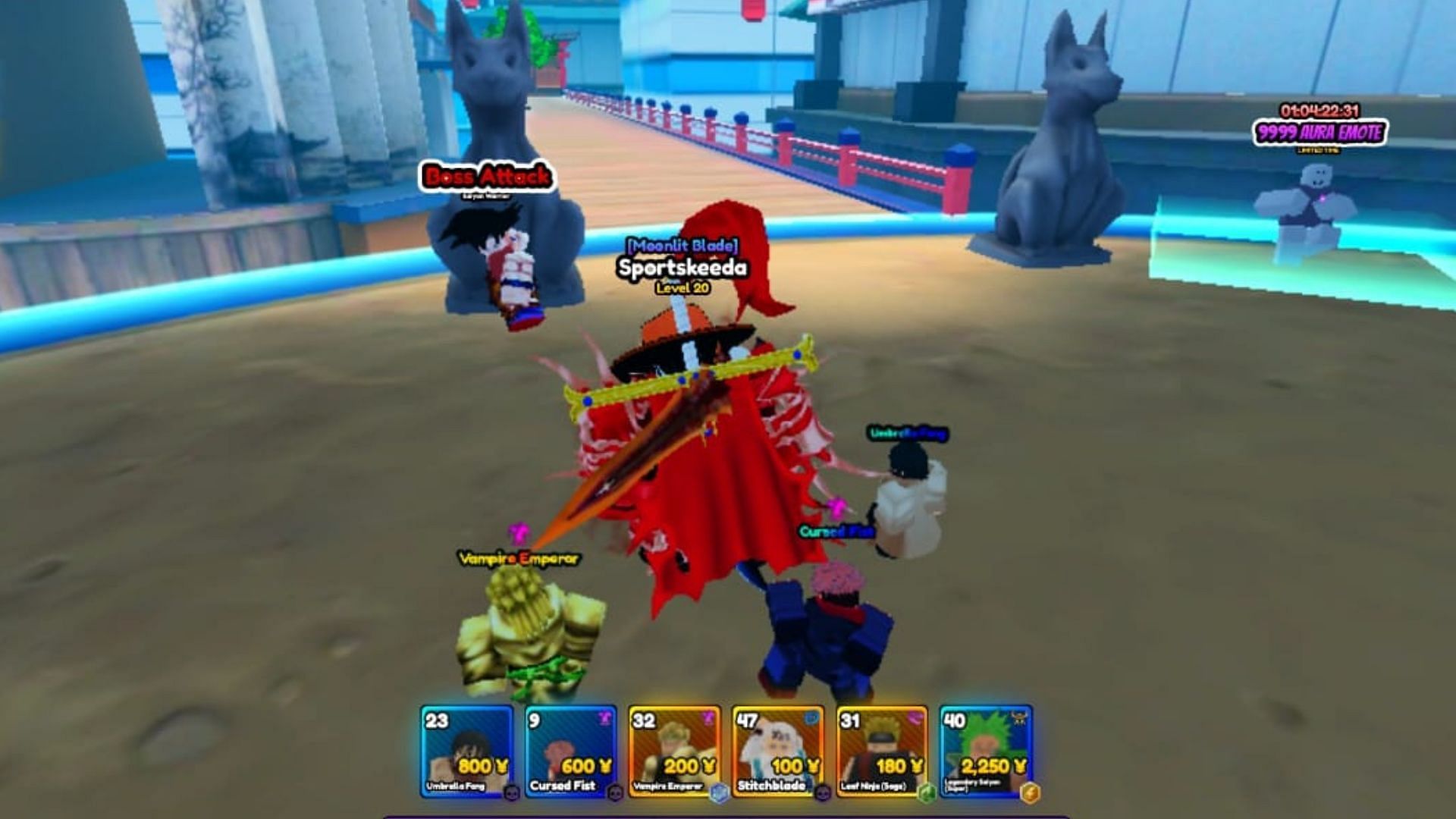Speak to the Saiyan Warrior NPC to access the mode (Image via Roblox)